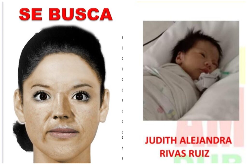 Roban a bebé del Hospital Materno Infantil de Durango; difunden retrato de mujer que se la llevó