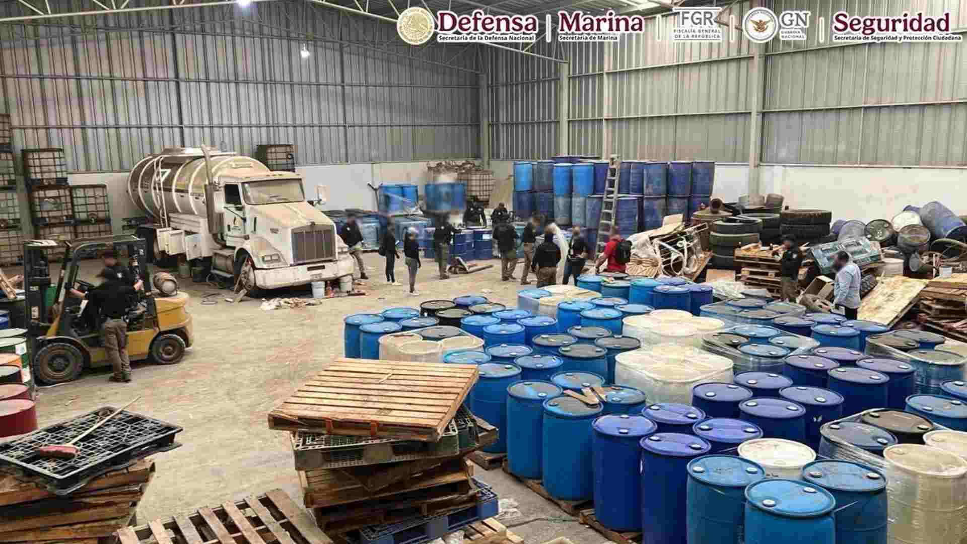Operativo en Durango: decomisan precursores químicos y pipa con hidrocarburo Operativo en Durango: decomisan precursores químicos y pipa con hidrocarburo