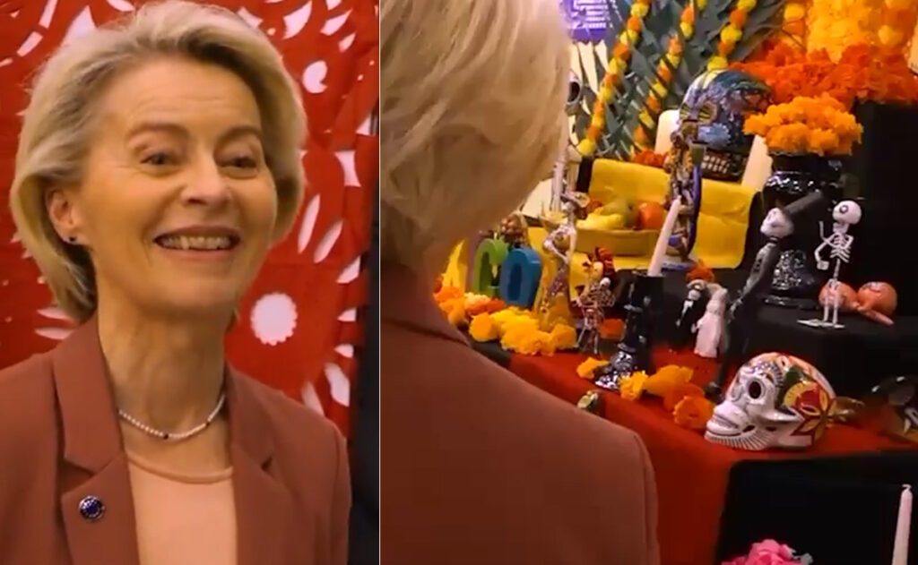 Presidenta de la Comisión Europea inaugura Altar de Muertos en Estrasburgo