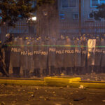 Se desata la violencia durante marcha en Lima, Perú