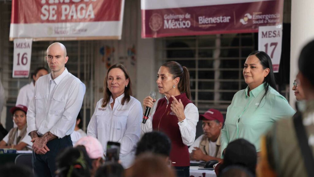 Sheinbaum visita Álamo y promete apoyo total a familias afectadas por lluvias