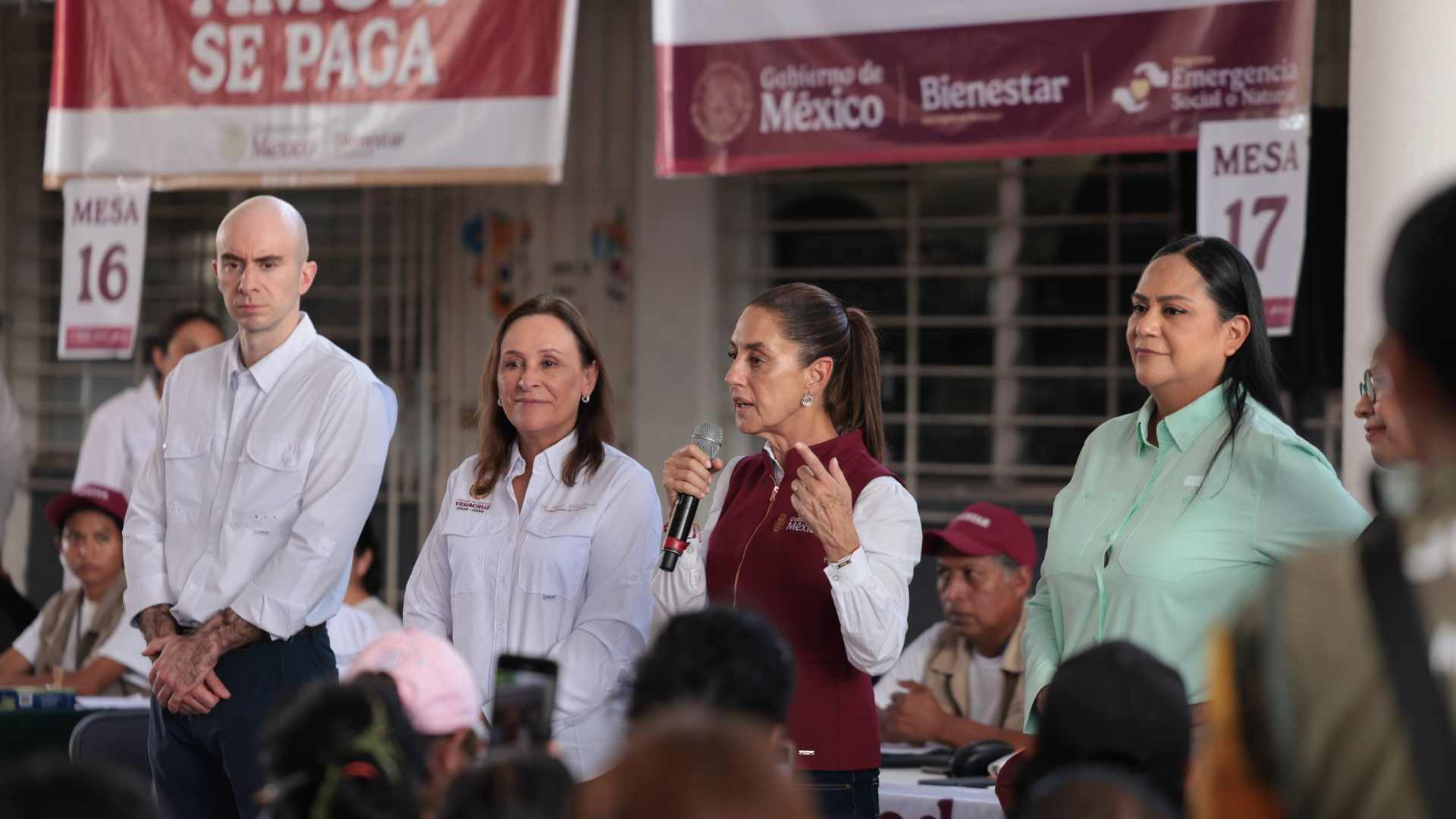 Sheinbaum visita Álamo y promete apoyo total a familias afectadas por lluvias