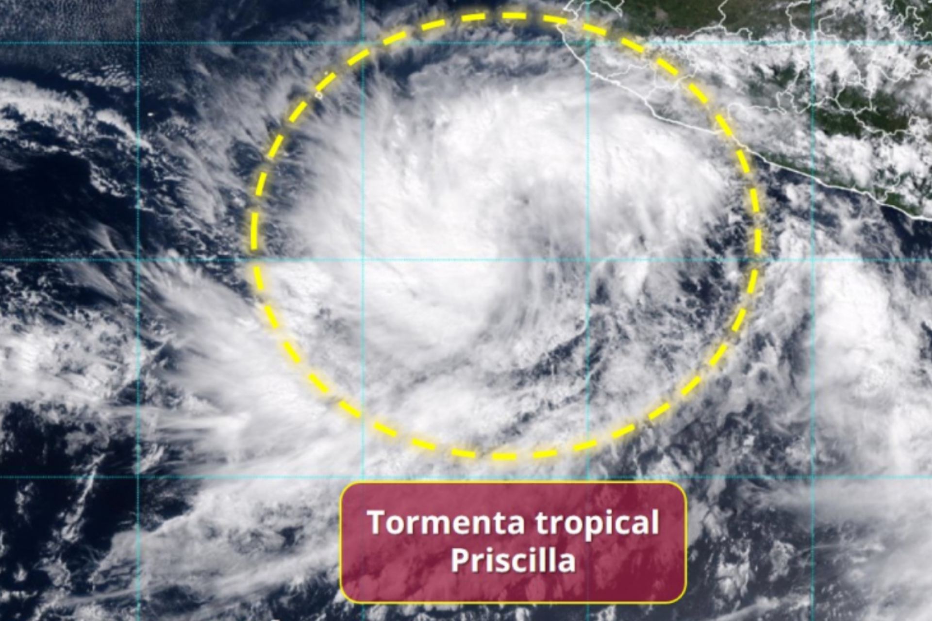 Se forma la tormenta tropical “Priscilla”, ¿qué estados afectará? Se forma la tormenta tropical “Priscilla”, ¿qué estados afectará?