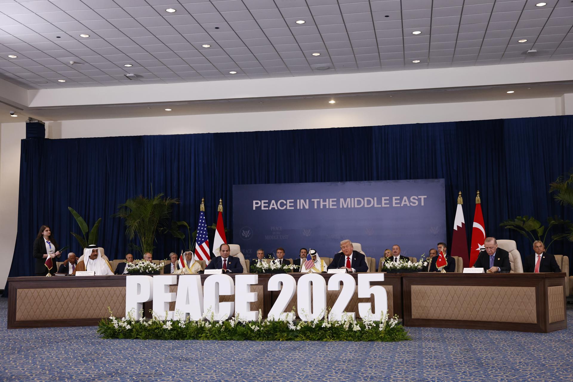 Trump y sus homólogos de Egipto, Qatar y Turquía firman el fin de la guerra en Gaza