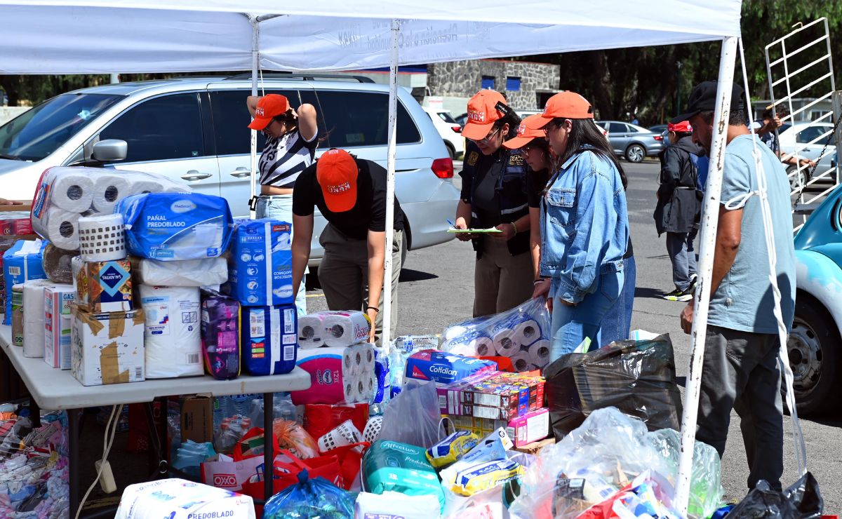 UNAM reúne 65 toneladas de ayuda para damnificados por las lluvias