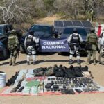 Decomisan arsenal y 330 kilogramos de droga sintética en Michoacán