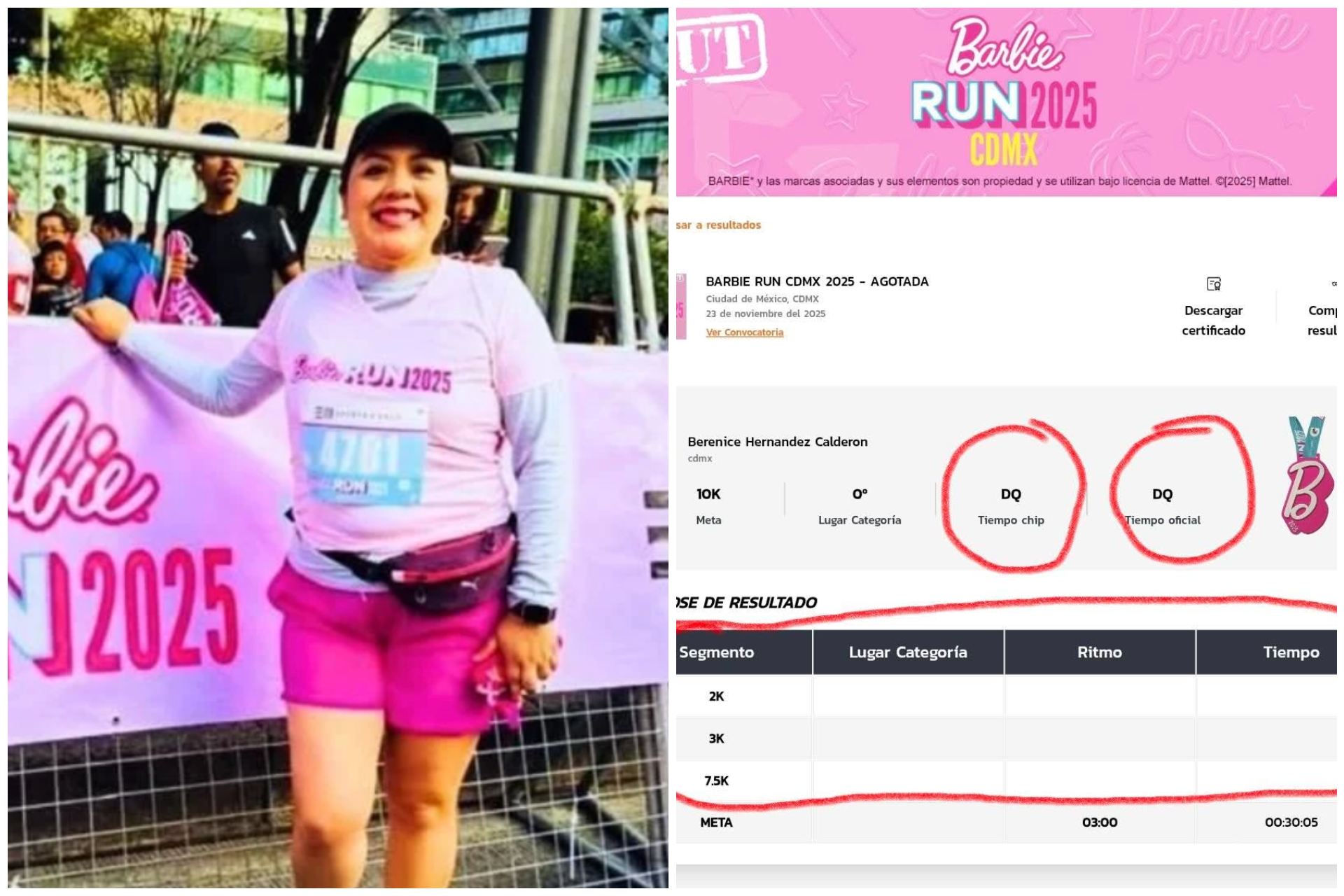 Señalan a la alcaldesa Tláhuac por hacer trampa en carrera de 10k