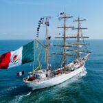 Buque Escuela ‘Cuauhtémoc parte de Veracruz hacia el Canal de Panamá y Acapulco