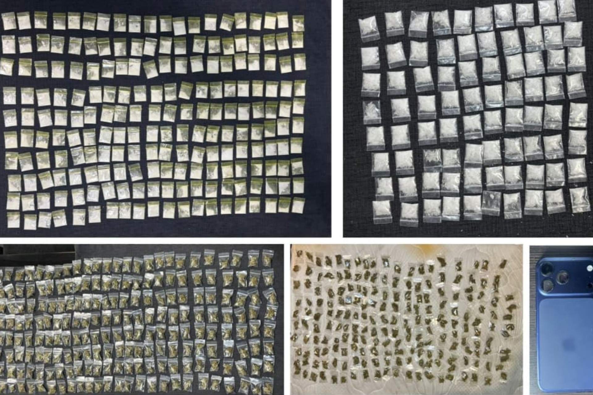 Cateos en Tláhuac e Iztapalapa dejan siete detenidos y mil 418 dosis de droga aseguradas