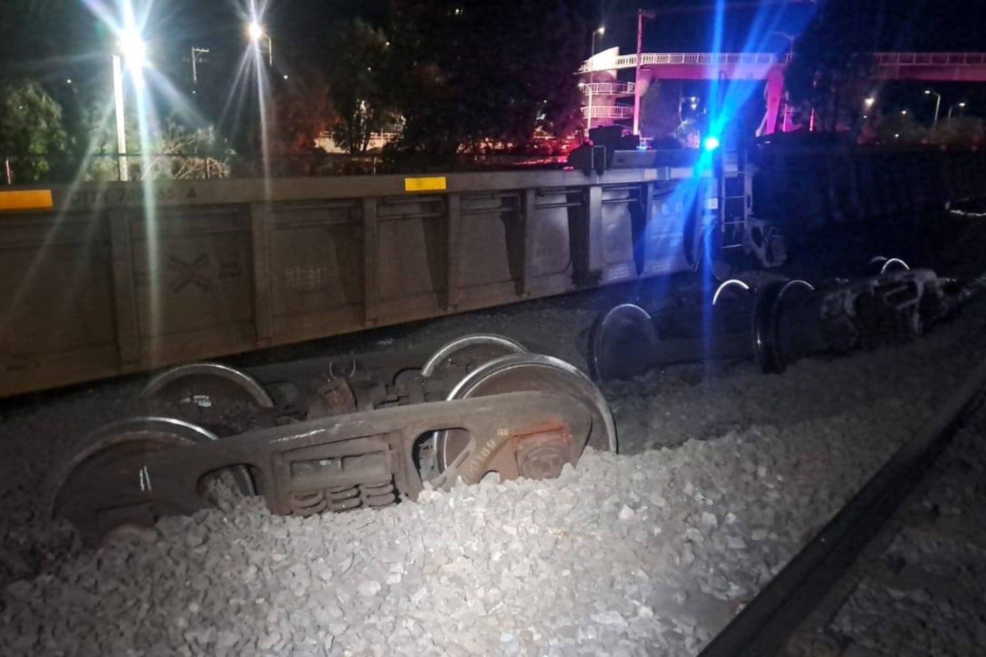 Descarrilan diez vagones de tren en Zacatecas