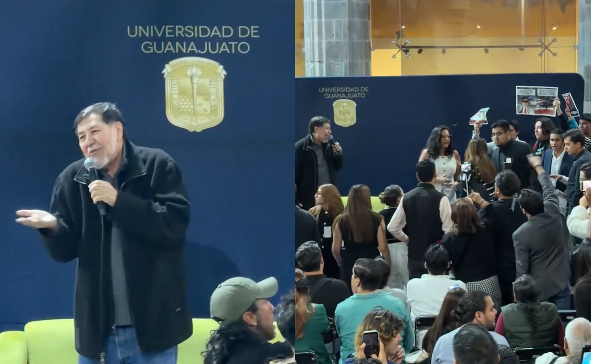 #Video Estudiantes de la Universidad de Guanajuato confrontan a Noroña