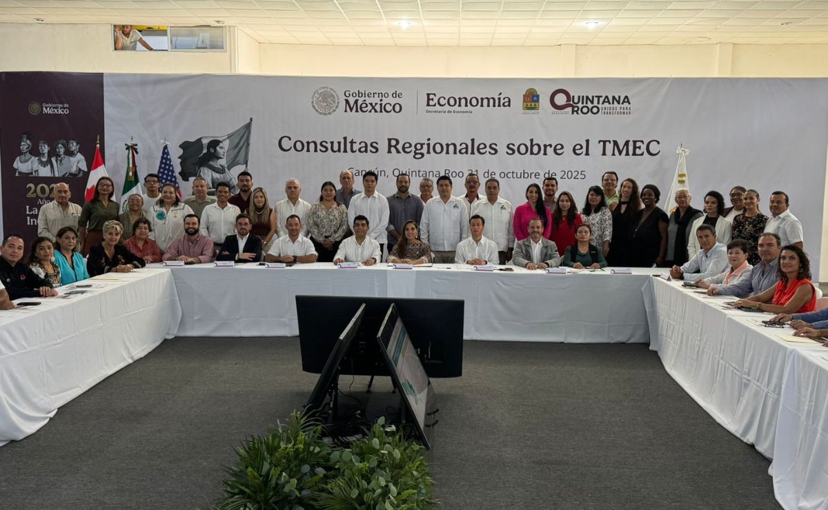 México concluye “con éxito” consultas previas rumbo a la revisión del T-MEC - mesa-de-consulta-en-quintana-roo-rumbo-a-la-revision-del-t-mec