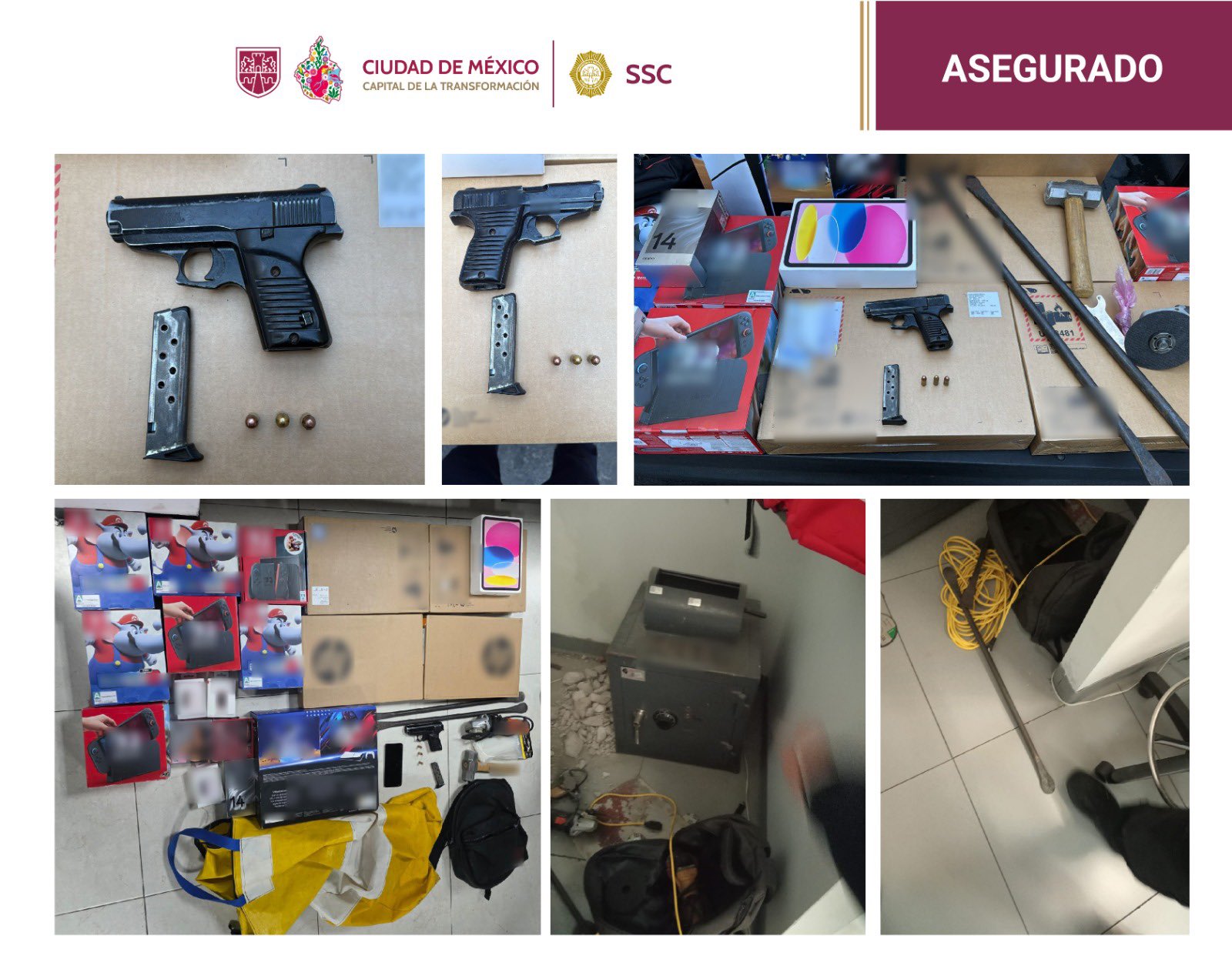 Frustran robo en San Ángel; detienen a 4 sujetos con videojuegos - objetos-que-4-sujetos-intentaron-robar-de-coppel-en-san-angel
