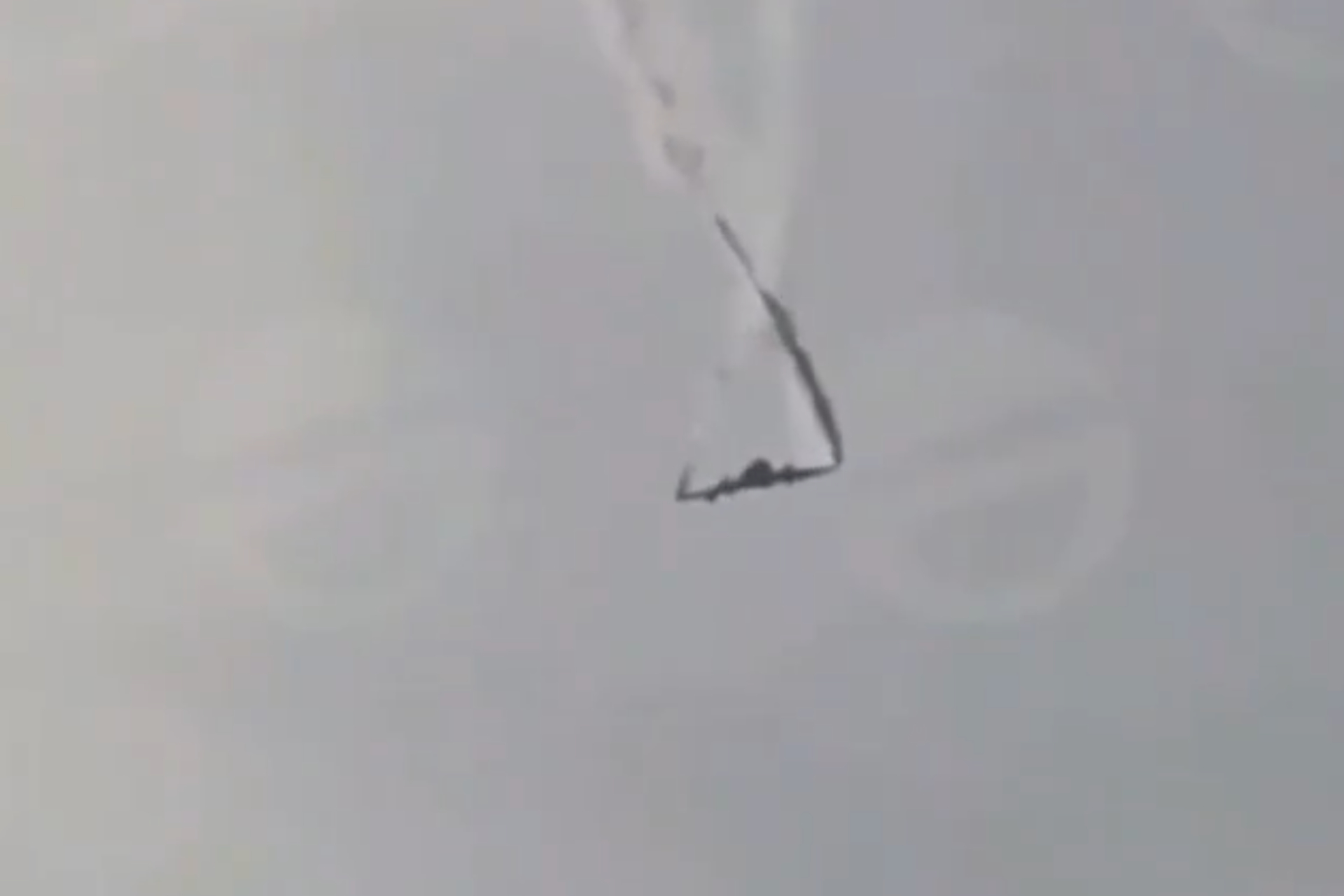 Video: Avión de carga del Ejército de Turquía se estrella en Georgia