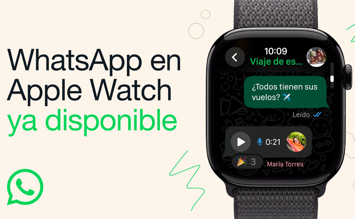 WhatsApp, ya disponible en Apple Watch