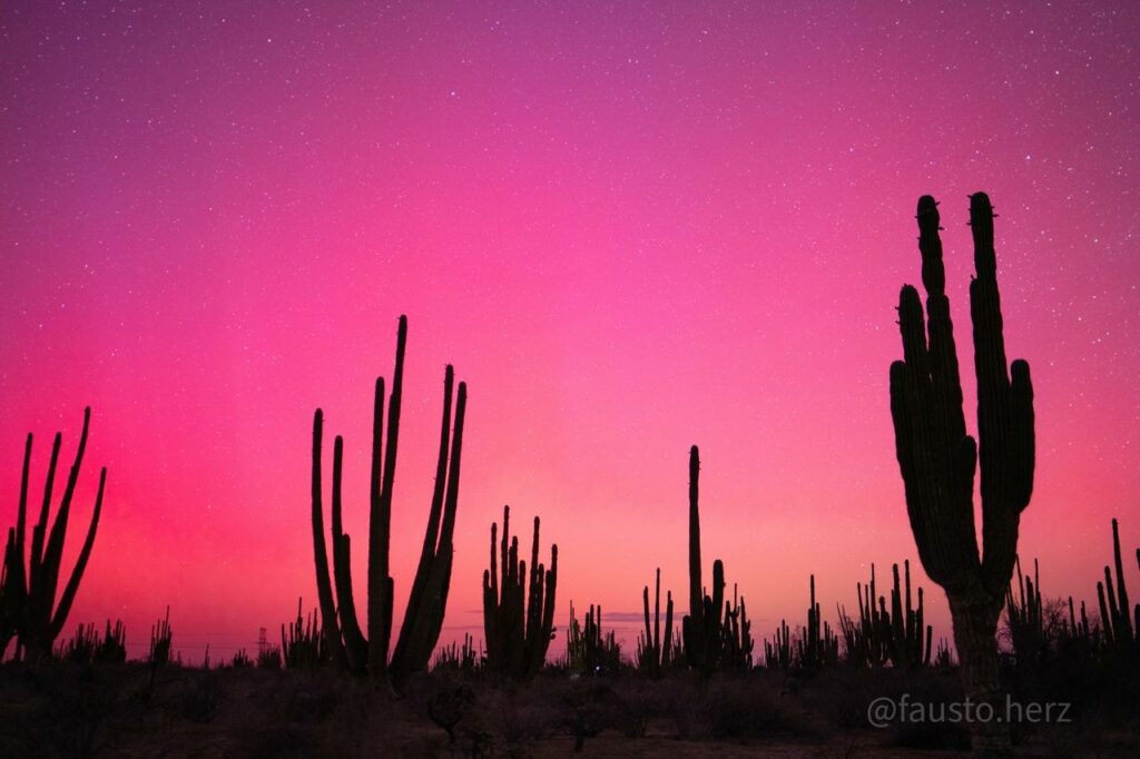 Auroras boreales crean un espectáculo sorprendente que llega a México