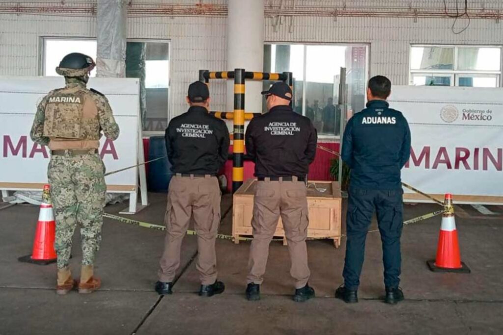 Marina asegura casi 100 kilos de droga psicodélica en recinto portuario de Veracruz