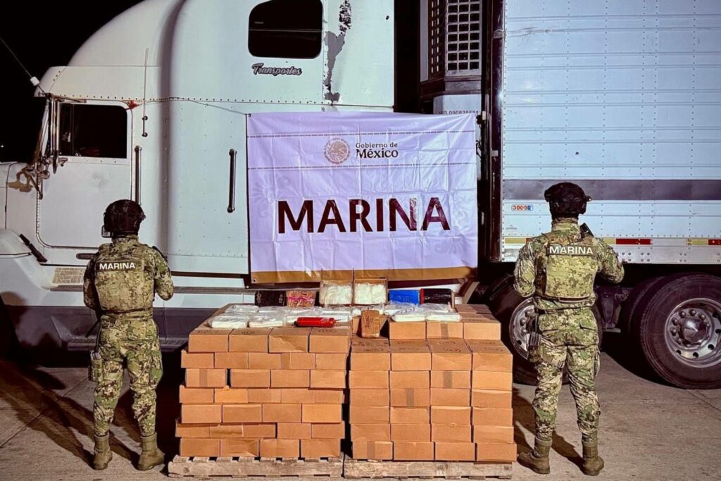 Aseguran más de 600 kilos de metanfetamina en Mazatlán, Sinaloa