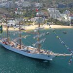 Buque Escuela Cuauhtémoc regresa a Acapulco tras cumplir crucero de instrucción