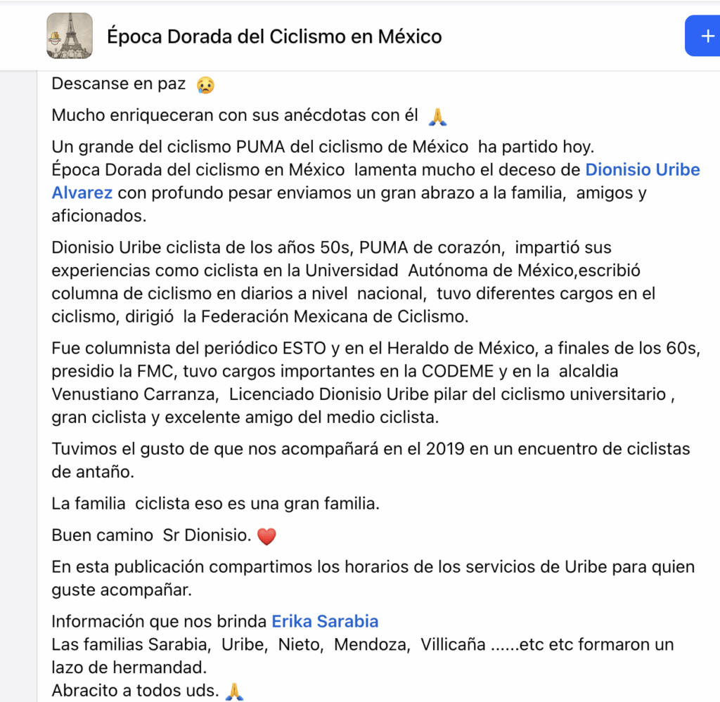 Muere Dionisio Uribe Álvarez, destacado ciclista mexicano - captura-de-pantalla-2025-12-24-a-las-43534-p-m-1024x999