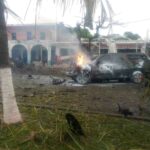 Explosión de auto bomba en Coahuayana, Michoacán, deja dos muertos y diez heridos