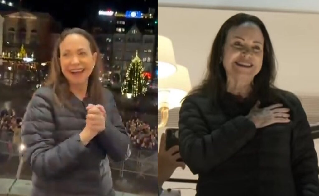 La opositora venezolana María Corina Machado reaparece en Oslo