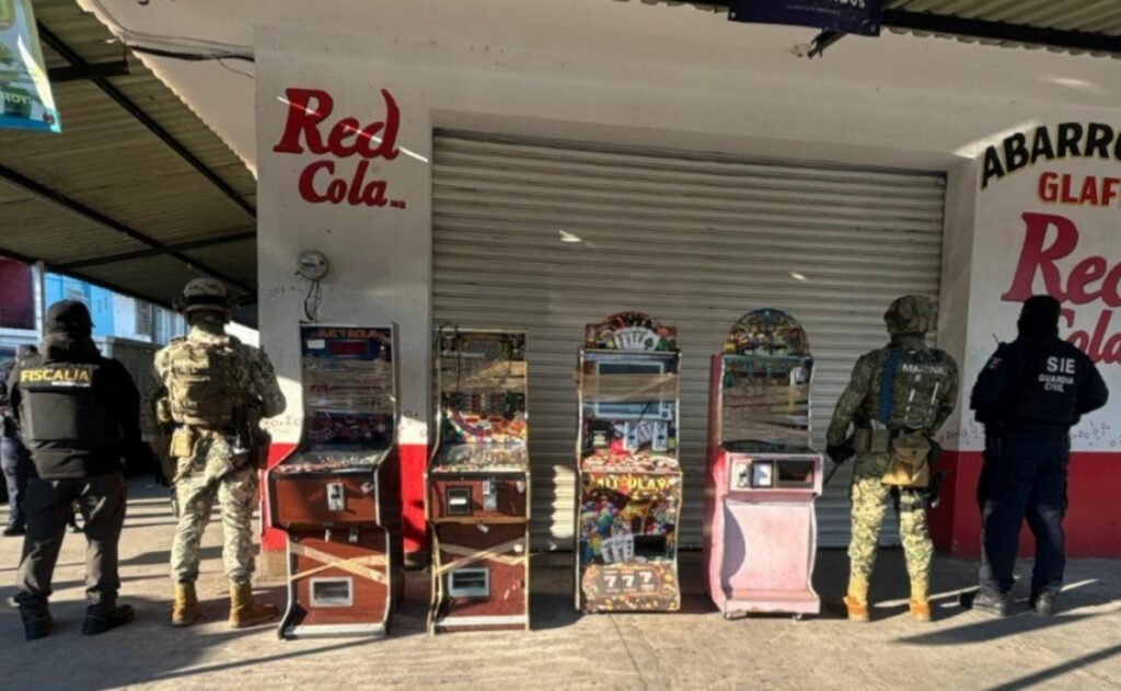 Marina asegura 185 ‘maquinitas’ en Michoacán