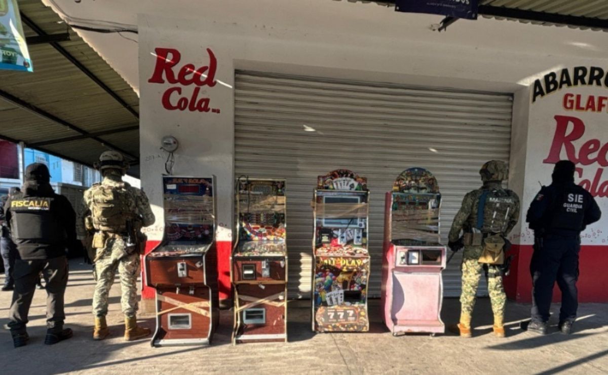 Marina asegura 185 ‘maquinitas’ en Michoacán