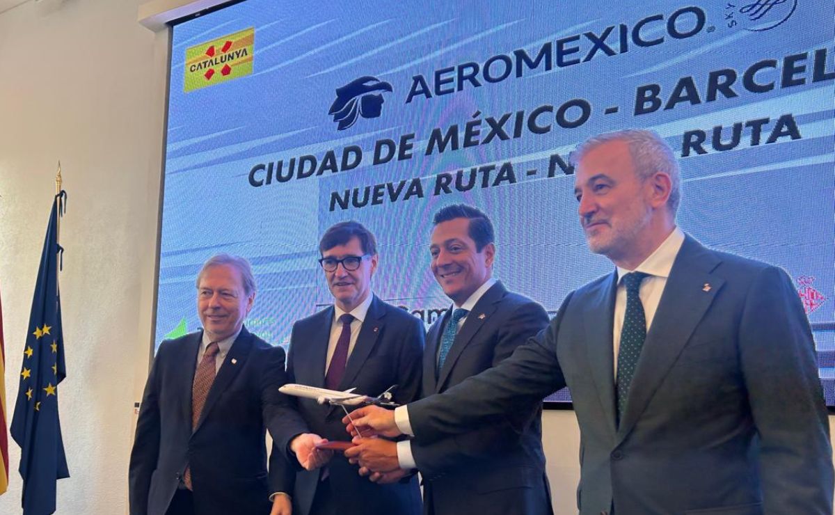 Aeroméxico anuncia ruta directa a Barcelona con seis vuelos semanales Aeroméxico anuncia ruta directa a Barcelona con seis vuelos semanales