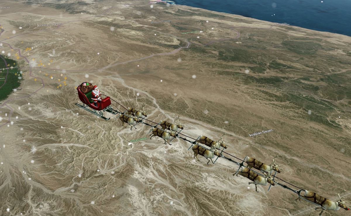 Santa Claus en la mira del Pentágono: 70 años rastreando su trineo por un error