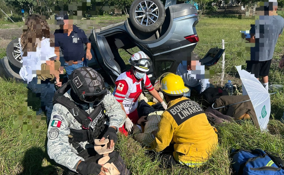 Secretaria de Bienestar de Tamaulipas sufre accidente carretero