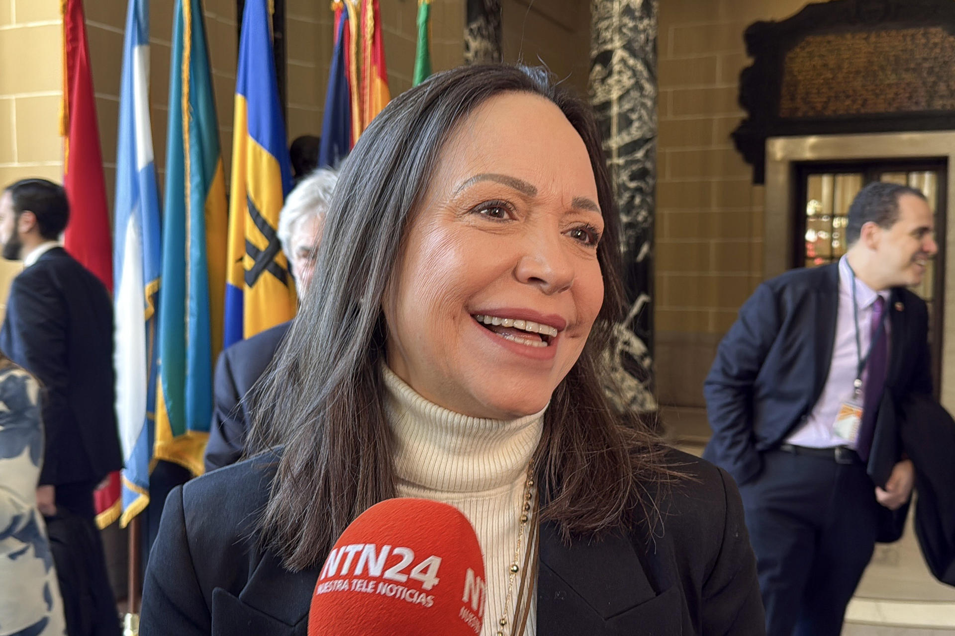 María Corina Machado dice que su principal objetivo ahora es “regresar a Venezuela”