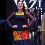 Vestidos de noche con bordados de la cultura zapoteca roban las miradas en una pasarela de Intermoda
