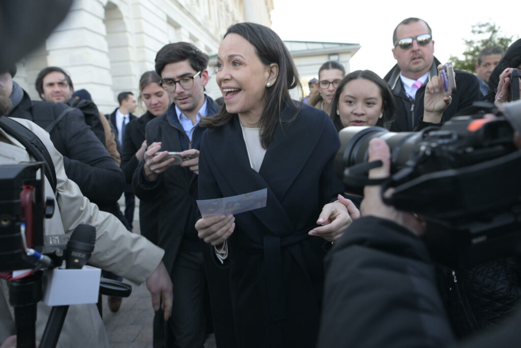 María Corina Machado dice que le ofreció a Trump la medalla del Nobel de la Paz