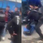 Video: Policías de García, NL, golpean a joven ciclista