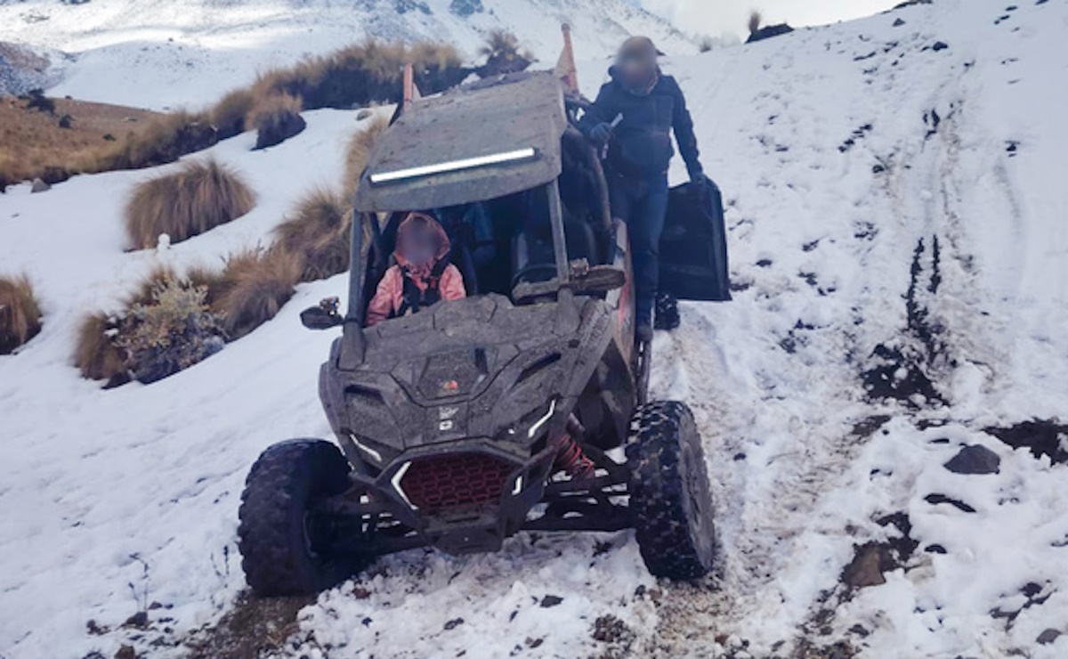 Aseguran razer y conductor por ingresar sin autorización al Nevado de Toluca