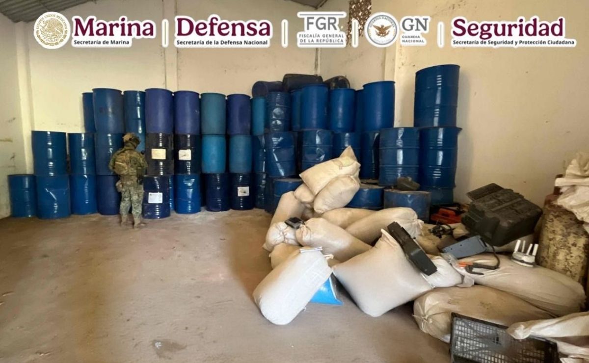 Desmantelan en Guerrero narcolaboratorio para tres tipos de drogas Desmantelan en Guerrero narcolaboratorio para tres tipos de drogas