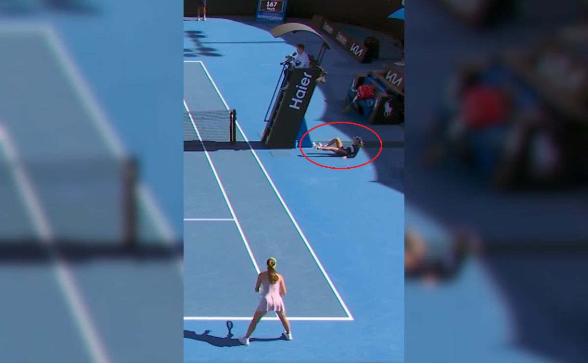 Recogepelotas se desmaya durante Abierto de Australia; tenista la ayudó