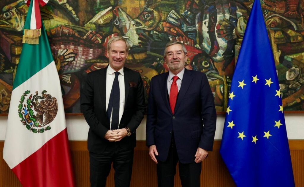 Canciller De la Fuente revisa con autoridades de la UE el Acuerdo Global Modernizado