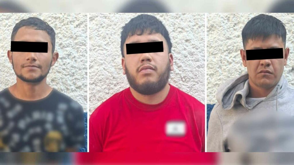 Detienen a tres presuntos extorsionadores de comerciantes en el Centro de la CDMX