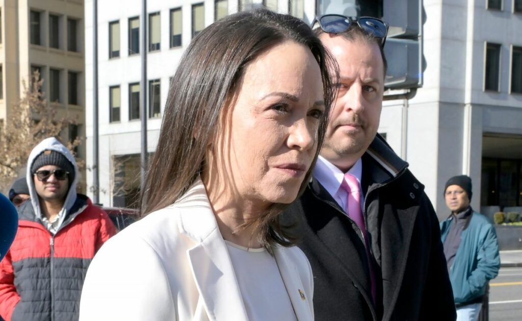 María Corina Machado llega a la Casa Blanca para un almuerzo con Trump