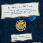 Instituto Nobel reacciona a entrega de medalla de Machado a Trump