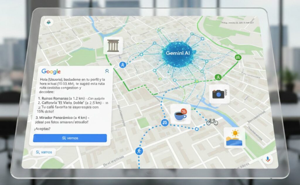 Gemini llega a la navegación para peatones y ciclistas en Google Maps