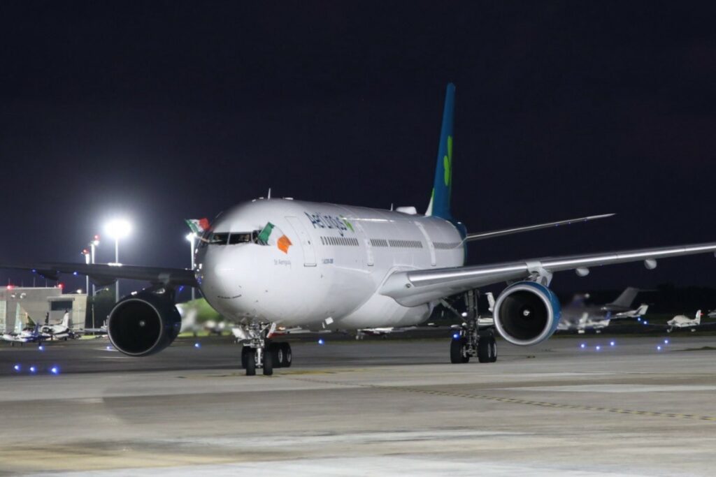 Mara Lezama anuncia vuelo directo Dublín-Cancún mediante Aer Lingus