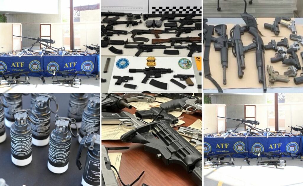 EE.UU. incauta más de 4 mil armas y 648 mil municiones con destino a México