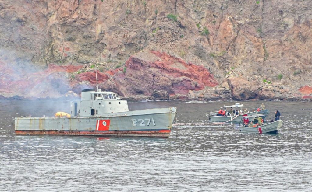Marina hunde el exbuque Corrientes en Guaymas para crear arrecife artificial