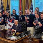 Equipo masculino de hockey y Erika Kirk, invitados de Trump a su discurso en el Capitolio