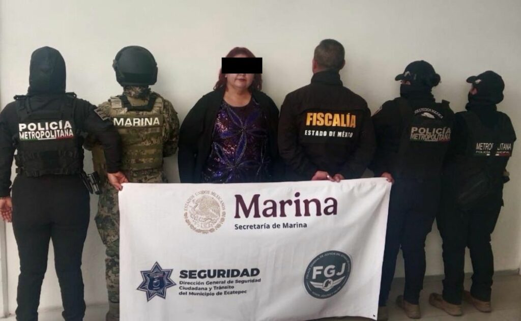 Detienen a Iris N., objetivo prioritario en Edomex por extorsión y cobro de piso