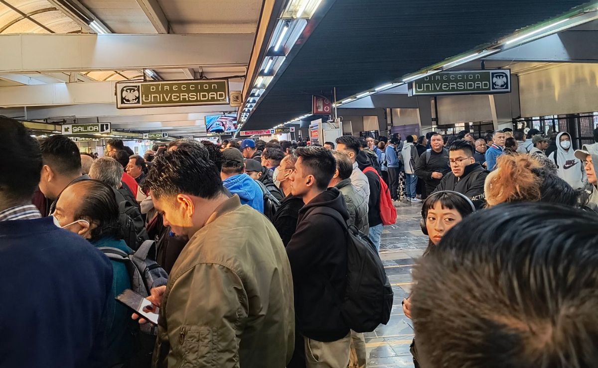 Alta afluencia y retrasos, en al menos 7 líneas del Metro CDMX