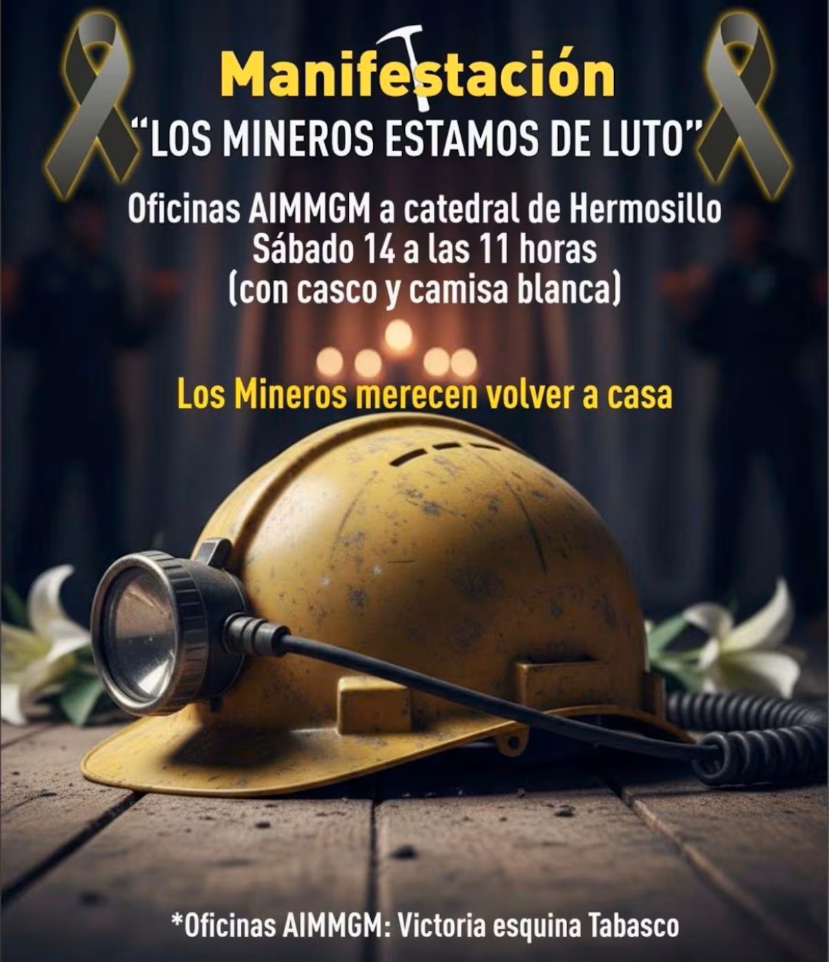 Convocan a marcha tras asesinato de trabajadores de mina en Sinaloa - movilizacion-en-sonora-por-asesinato-de-trabajadores-de-mina